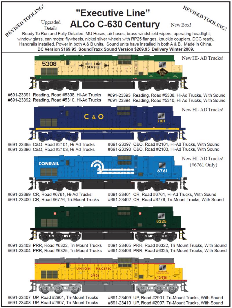 Bowser C-630 HO Scale