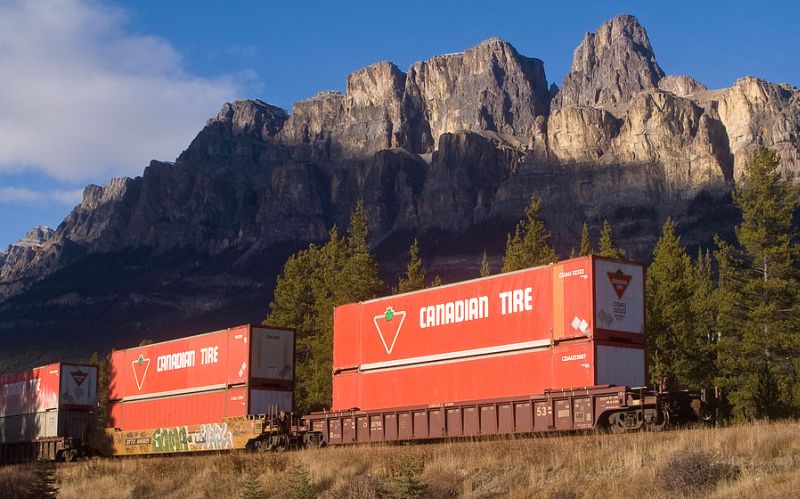 Canadian Tire Containers in the rockies by Renaud Chodkowski Canadian Tire Containers in the rockies by Renaud Chodkowski