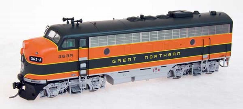 F7 A Locomotive Great Northern Orange Green