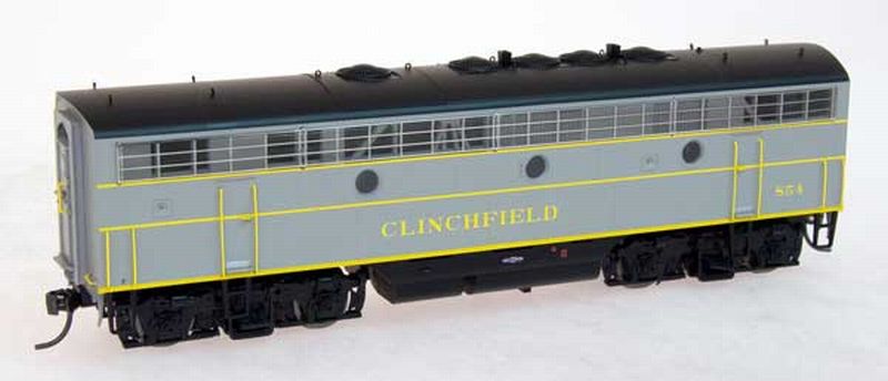 F7 B Locomotive Clinchfield Gray
