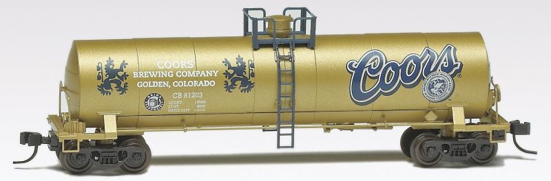 Coors N Scale Collecter Gold Tank Car