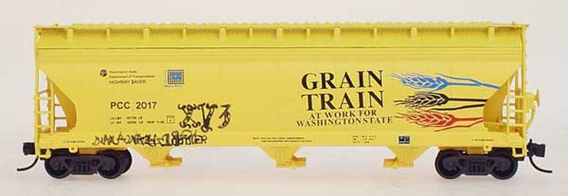 N Scale State of Wash Grain Train with XV3