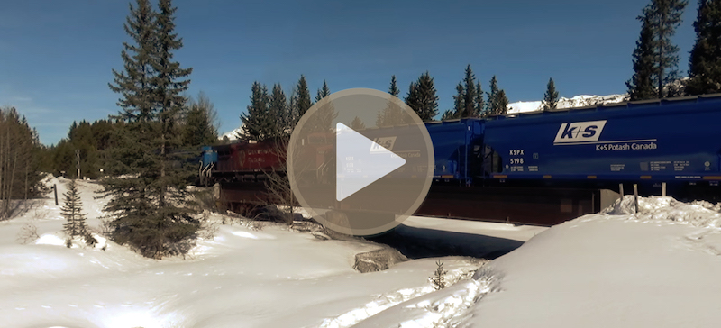 CP 601 Blue K+S Unit Potash Train - Lake Louise, AB 